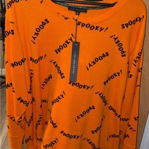 Orange 'Spooky' Sweatshirt plus size